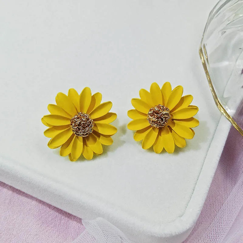 Double-Layer Floral Earrings