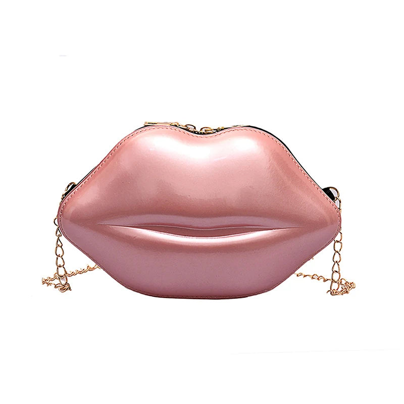 Creative Lip-Shaped Shoulder Bag