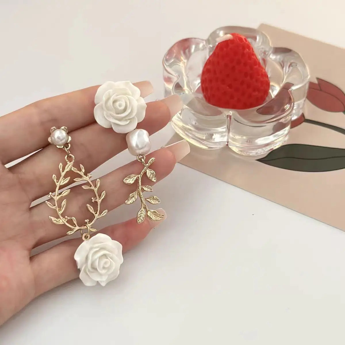 “Rose” French Earrings