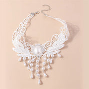 White Lace Choker Necklace
