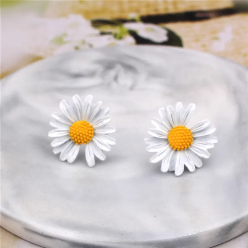 Double-Layer Floral Earrings