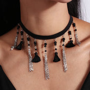 White Lace Choker Necklace