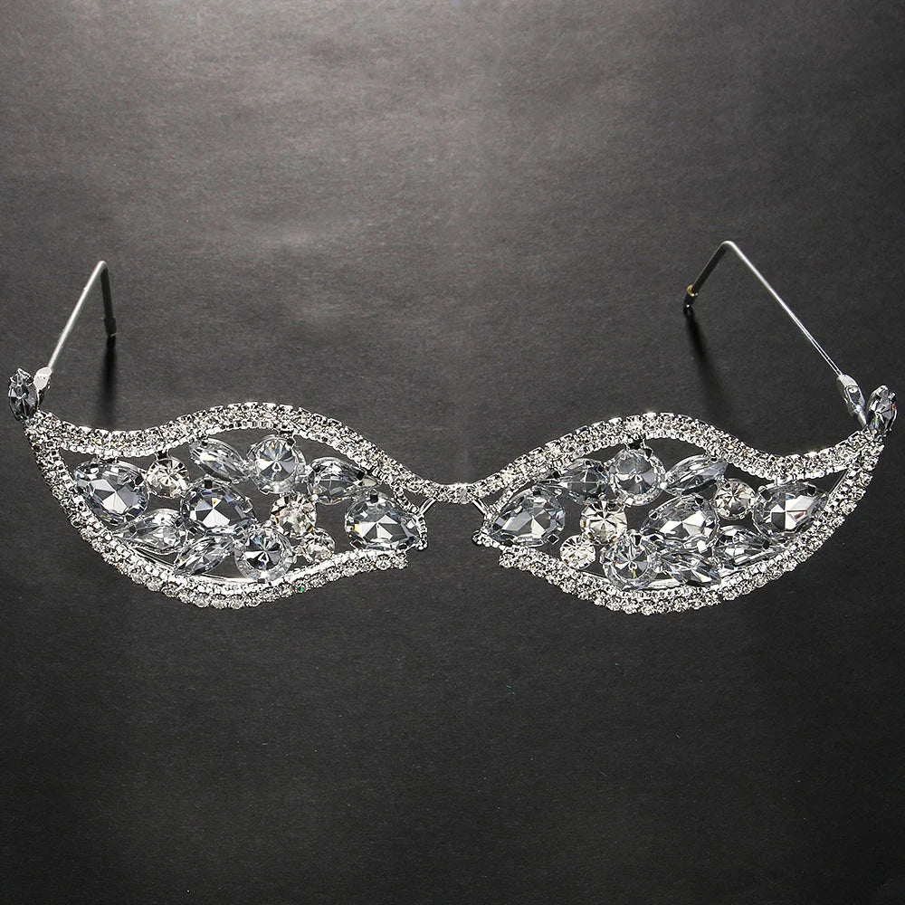 Elegant Crystal Frame Party Glasses
