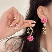 “Rose” French Earrings