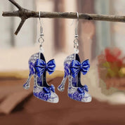 Handmade Russian-Style Dangle Earrings