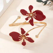 Elegant & Simple Flower-Shaped Cuff Bracelet