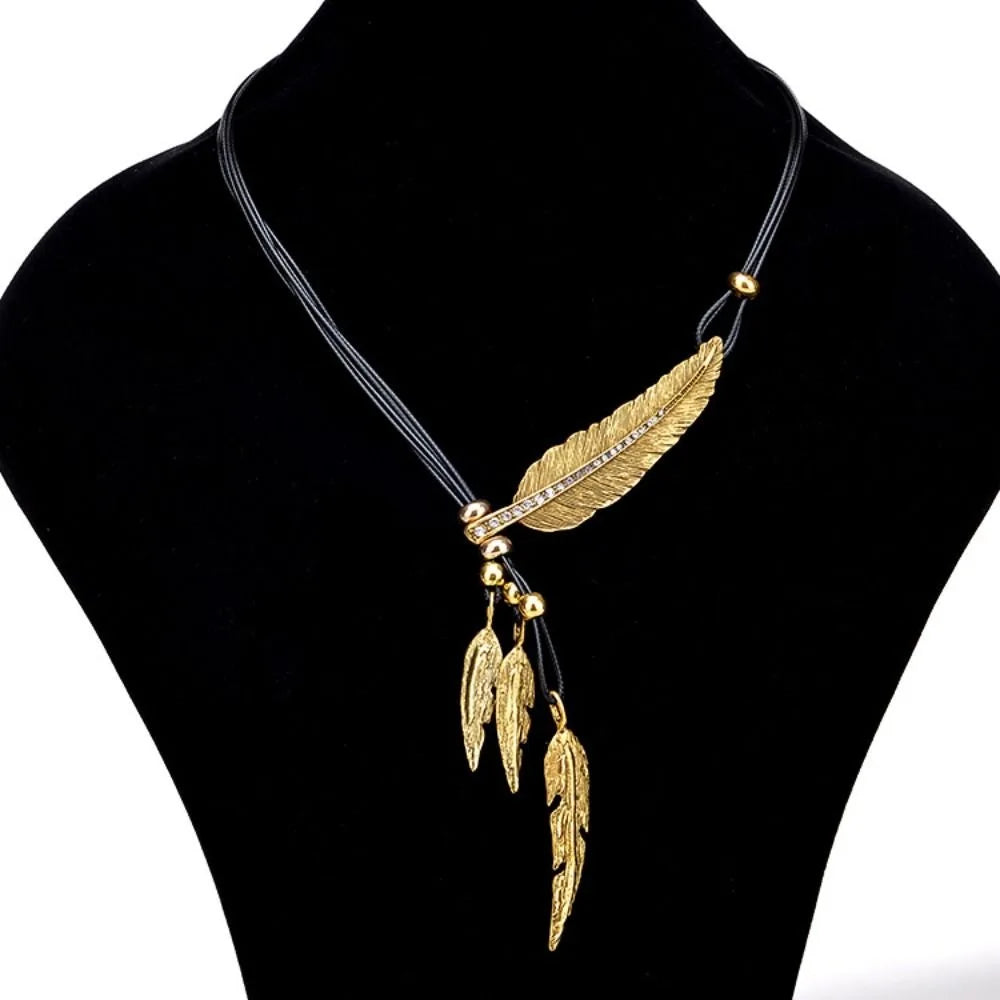 Georgina Bohemian Feather Necklace