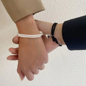2-Piece Couple Charm Bracelet Set