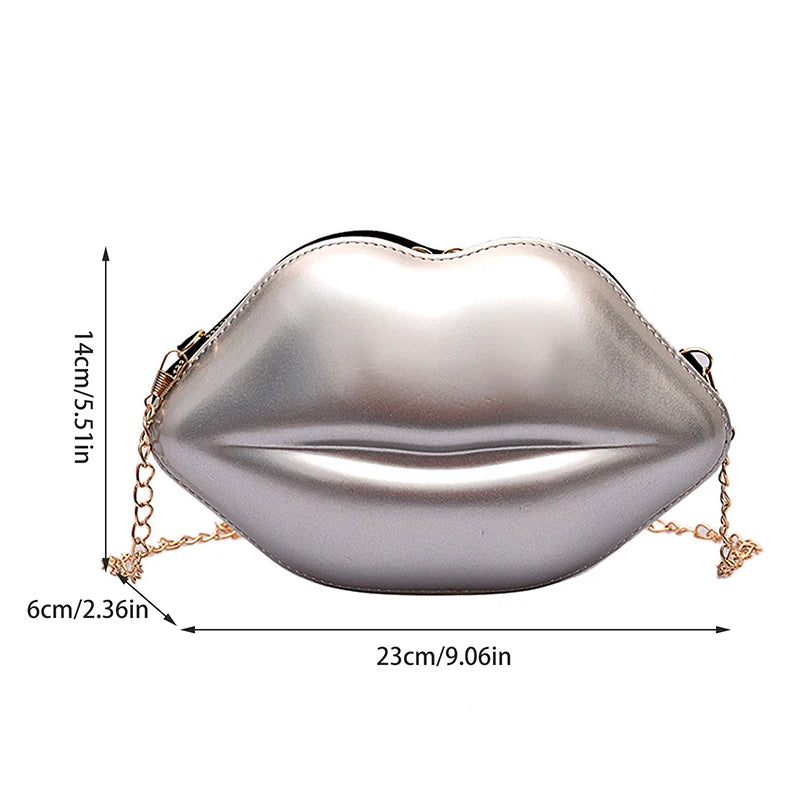 Creative Lip-Shaped Shoulder Bag
