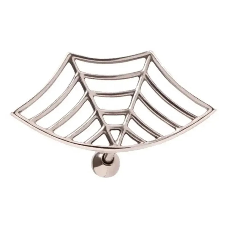 Spider Web Design Stud Earrings
