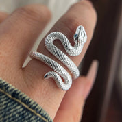 Georgina Sterling Silver 925 Snake Ring – Large Design