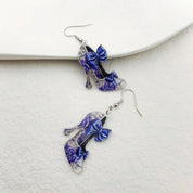 Handmade Russian-Style Dangle Earrings