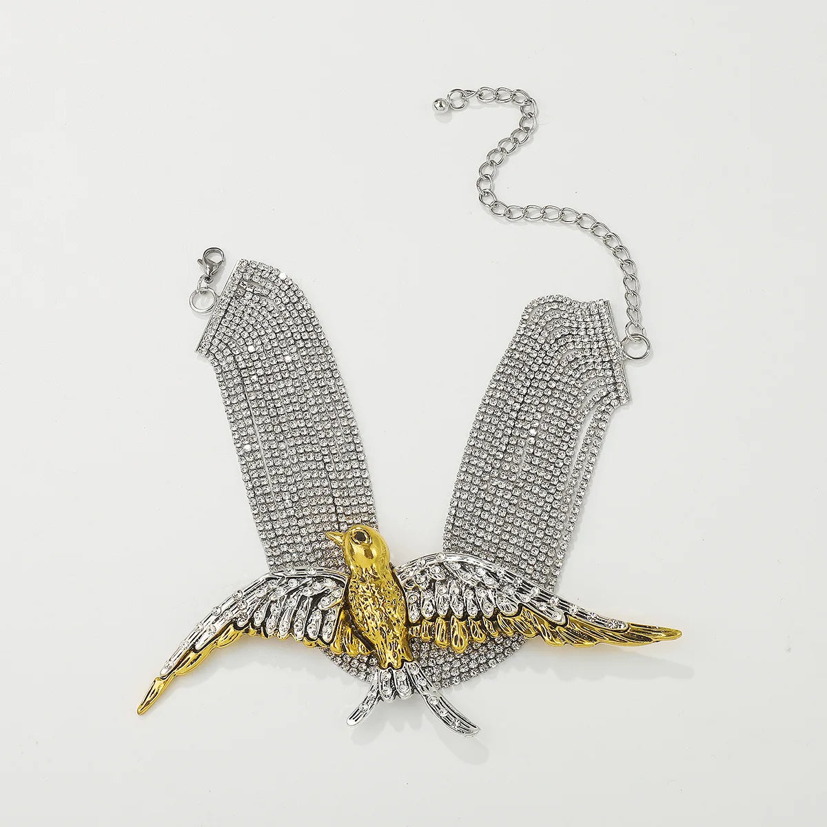 All-Crystal Swallow Necklace