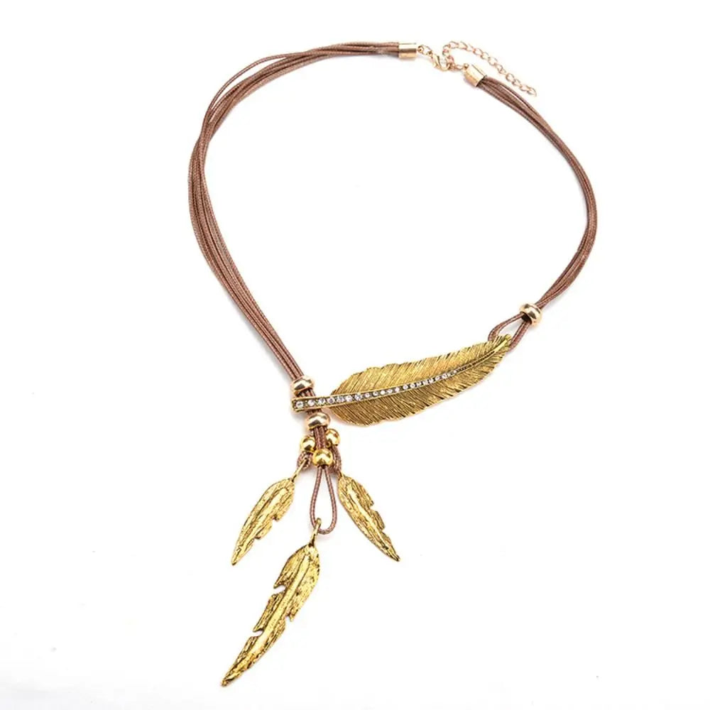 Georgina Bohemian Feather Necklace