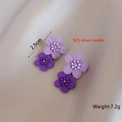 Double-Layer Floral Earrings