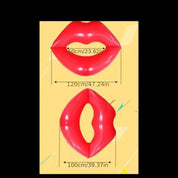 Georgina Inflatable Floating Bed – Red Lips Design