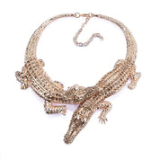 Elegant Crocodile Choker Necklace