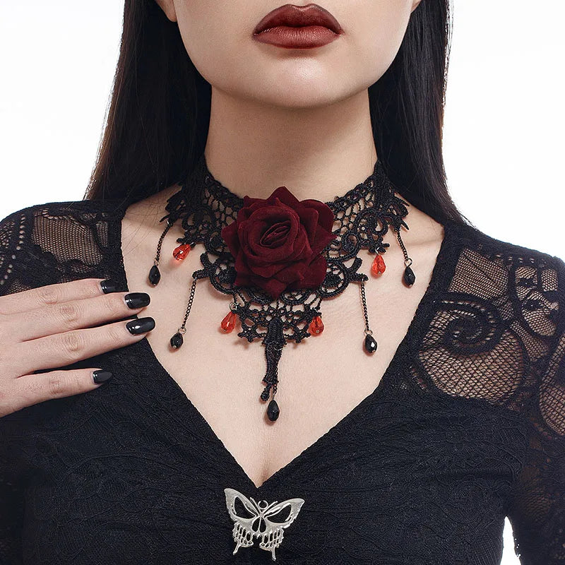 Gothic Lace Choker
