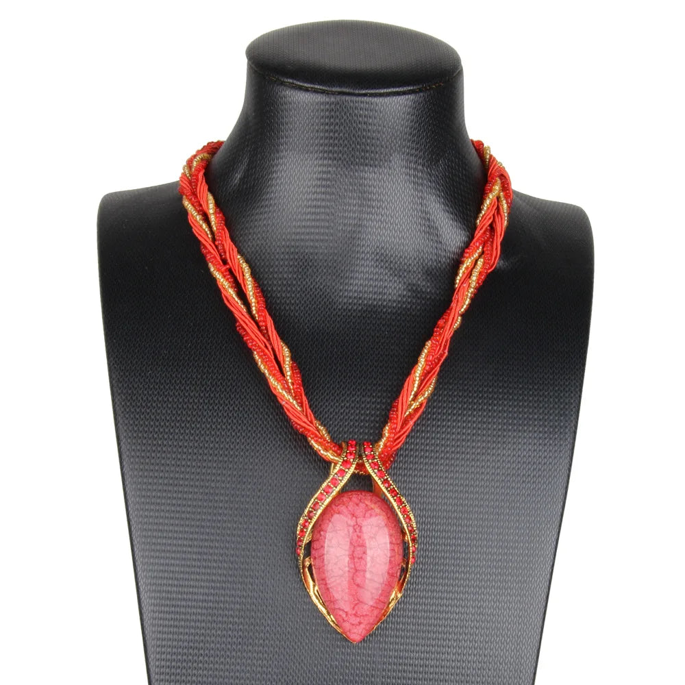 Crystal Teardrop Necklace