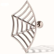 Spider Web Design Stud Earrings