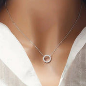 Sterling Silver Round Necklace