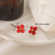 Double-Layer Floral Earrings