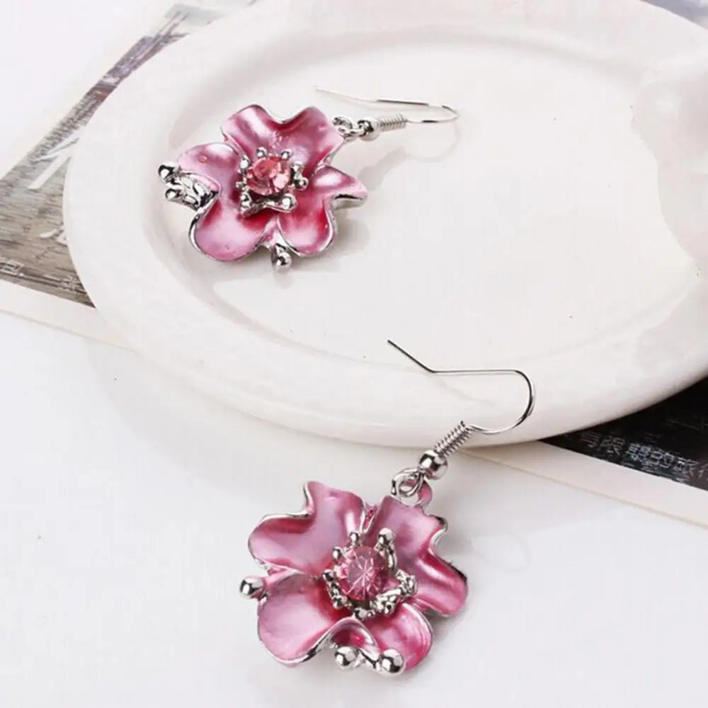 Flower Rhinestone Jewelry Set