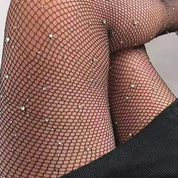 Rhinestone Fishnet Stockings