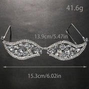 Elegant Crystal Frame Party Glasses