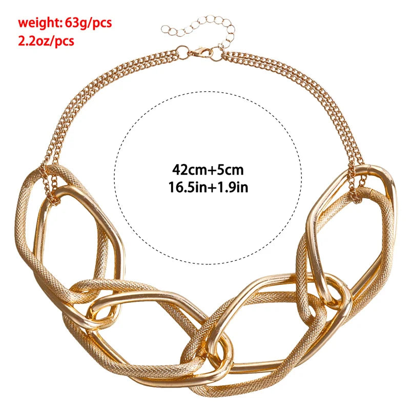 Georgina Short Necklace with Large Thick Chain