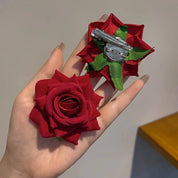 Silk Rose Hair Clip