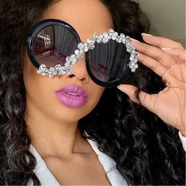 Crystal Round Sunglasses