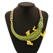 Elegant Crocodile Choker Necklace