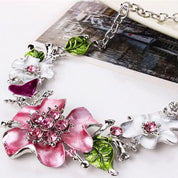 Flower Rhinestone Jewelry Set