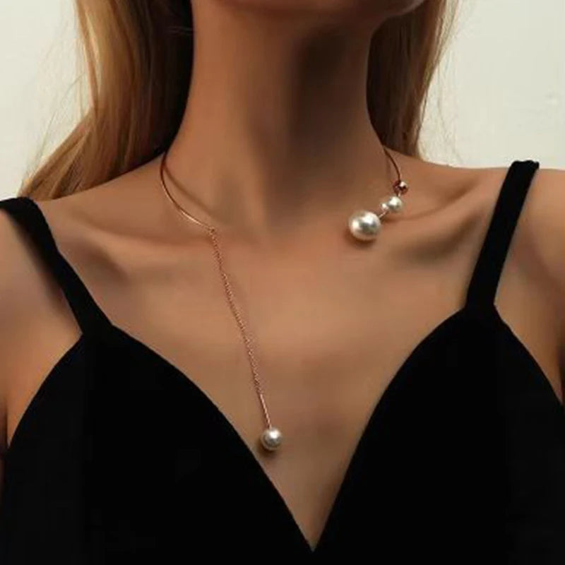 Georgina Beaded Collarbone Necklace