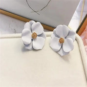Double-Layer Floral Earrings