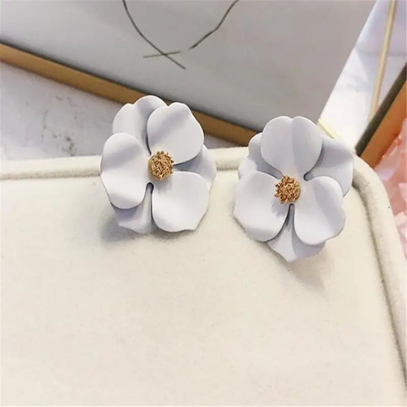 Double-Layer Floral Earrings
