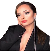 Rhinestone Chain Drop Earrings