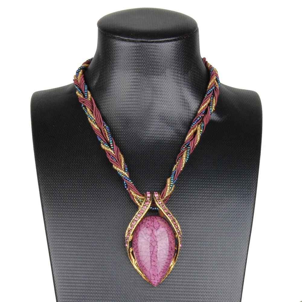 Crystal Teardrop Necklace