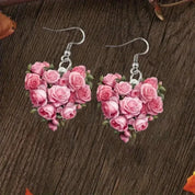 Acrylic Flower-Shaped Earrings