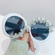 Crystal Round Sunglasses