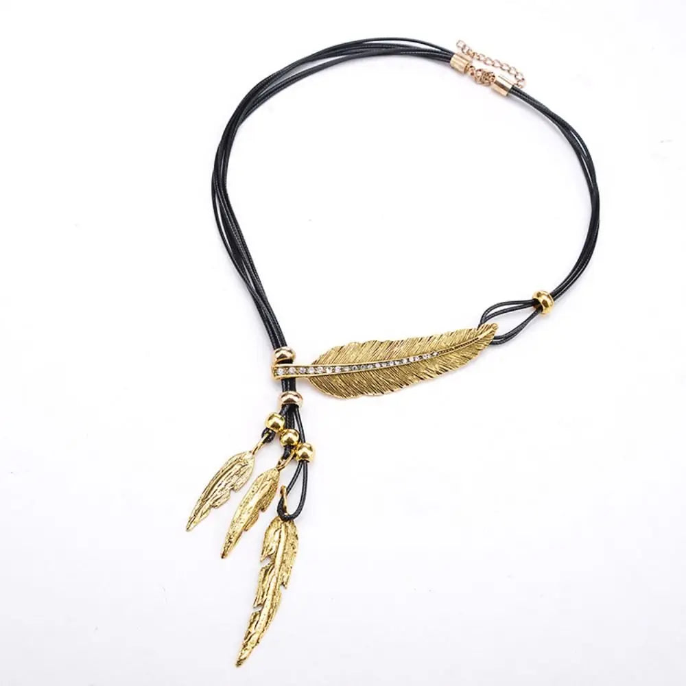 Georgina Bohemian Feather Necklace