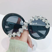 Crystal Round Sunglasses