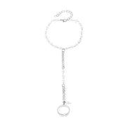 Heart Chain Ring Bracelet