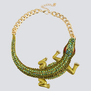 Elegant Crocodile Choker Necklace