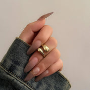 Open Band Smooth Surface Ring