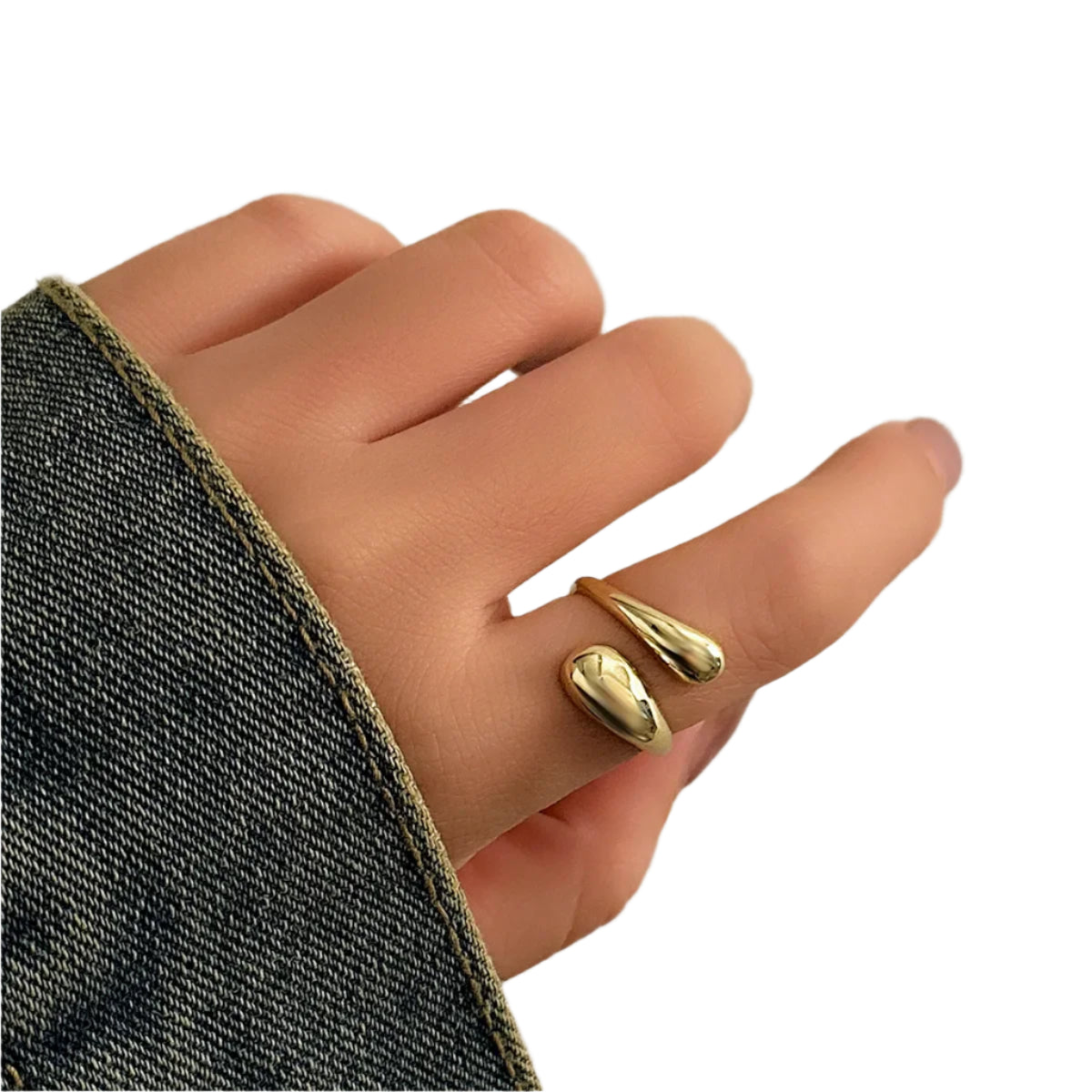 Open Band Smooth Surface Ring