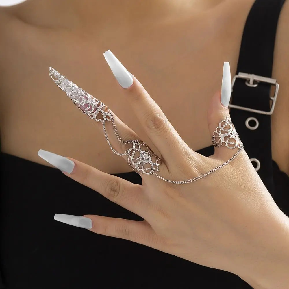 New Open Finger Rings with Floral Design