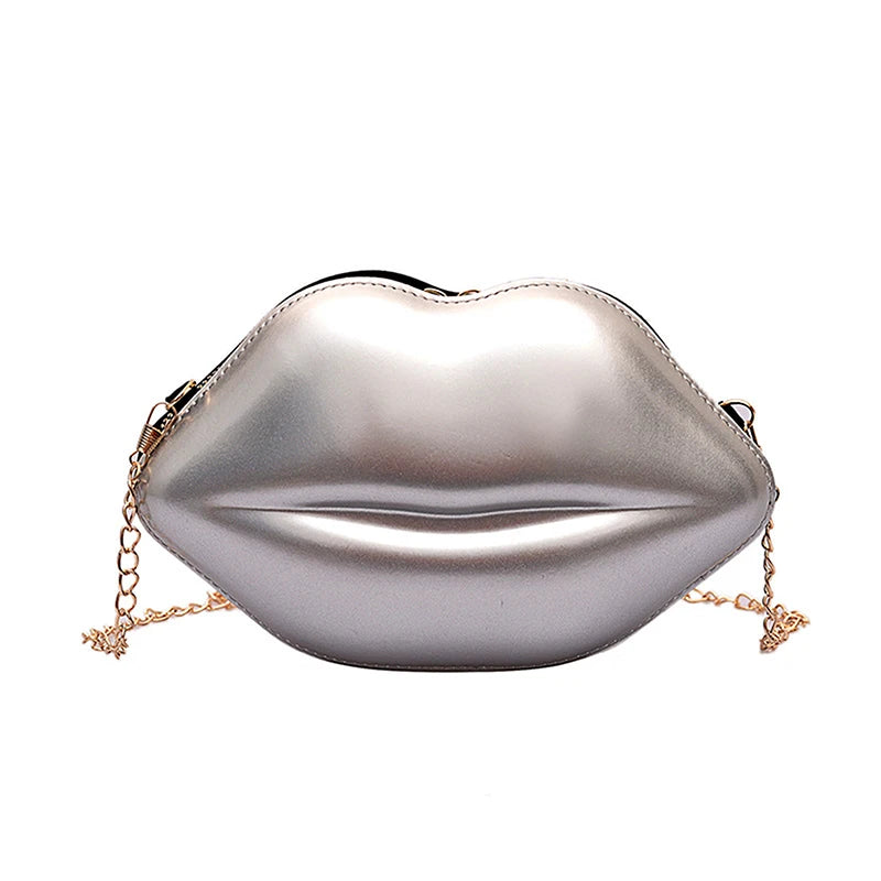 Creative Lip-Shaped Shoulder Bag