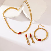 Waterproof Stainless Steel Jewelry Set